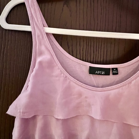 APT. 9 Purple Gradient Ruffle Tank Top - Picture 4 of 5
